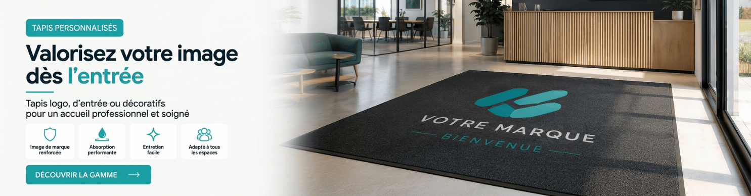Personnalisez votre entrée avec un tapis à votre image